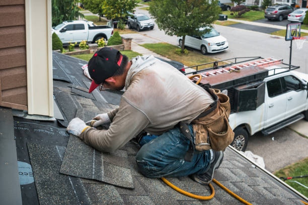 Professional Roofing technician working in Teterboro, NJ